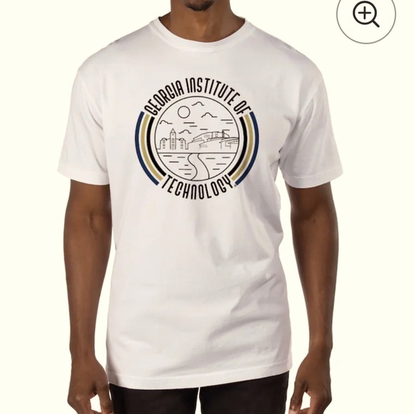 Uscape Apparel Tops - Uscape Apparel Georgia Tech Off White Tee Youth XL / Adult Small